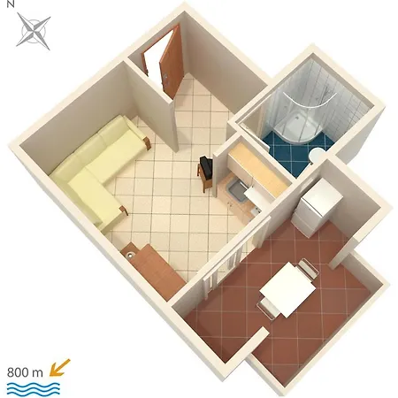 Apartment Studio 5458a